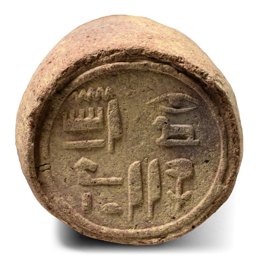 Egyptian Terracotta Funerary Cone for Hat