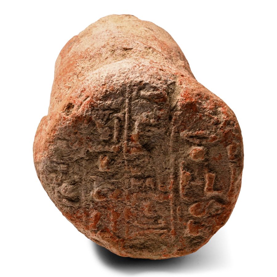 Egyptian Terracotta Funerary Cone of Amenhotep, Called Huy