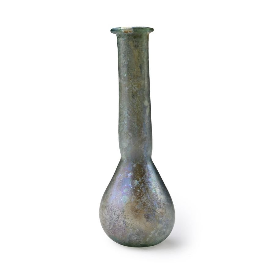 Roman Iridescent Glass Miniature Bottle