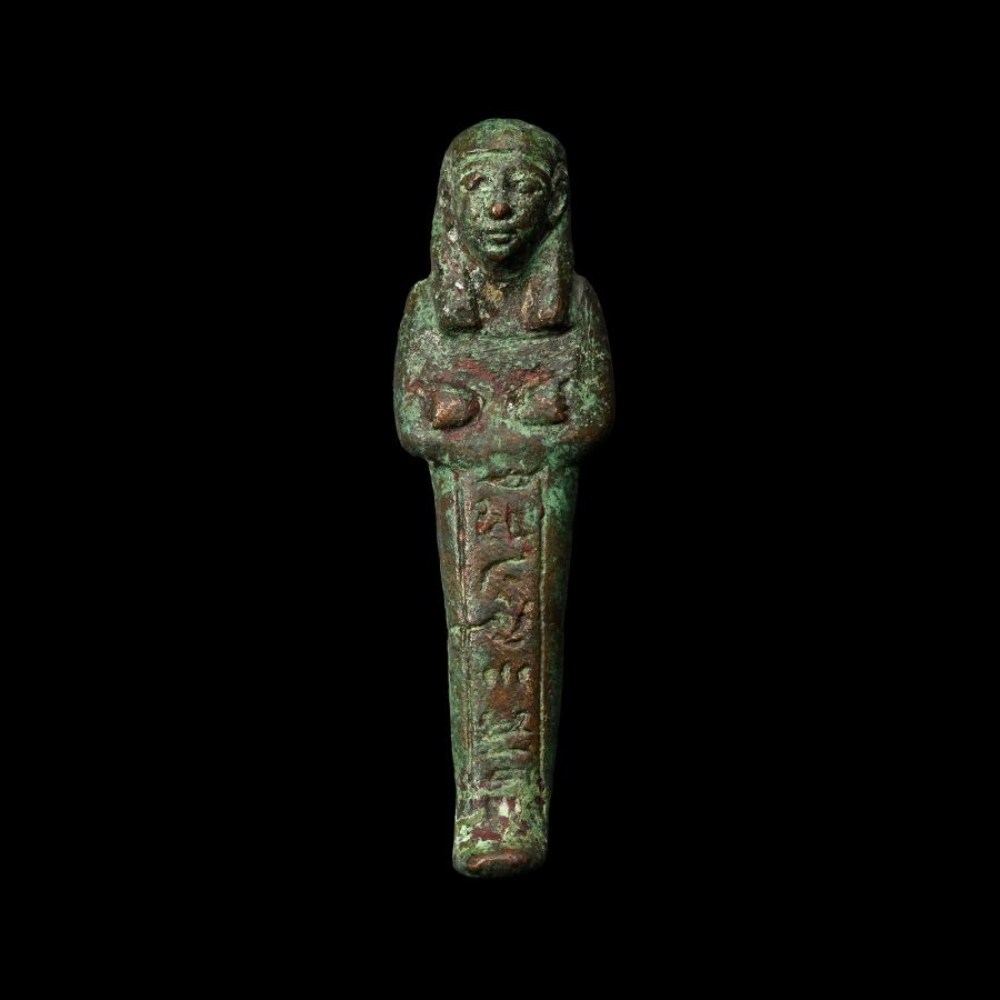 Egyptian Bronze Shabti for General Wendjebauendjed