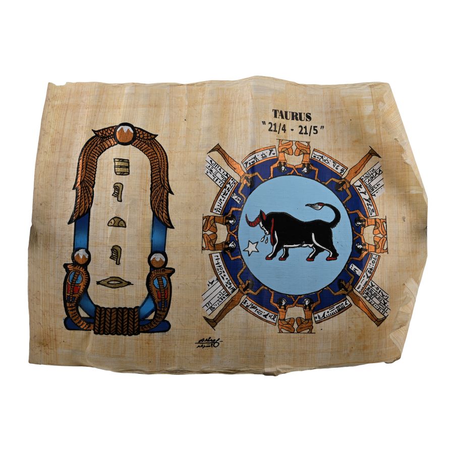 Egyptian New Merit Papyrus Reproduction in Tube