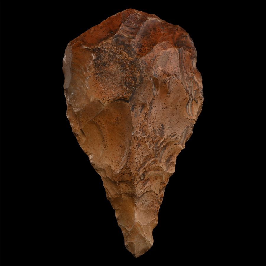 Egyptian Stone Age Knapped Classic Ficron Handaxe