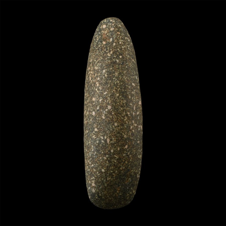 Large Stone Age Polished Speckled Greenstone Axehead