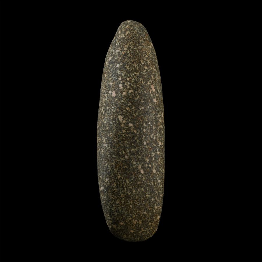 Large Stone Age Polished Speckled Greenstone Axehead