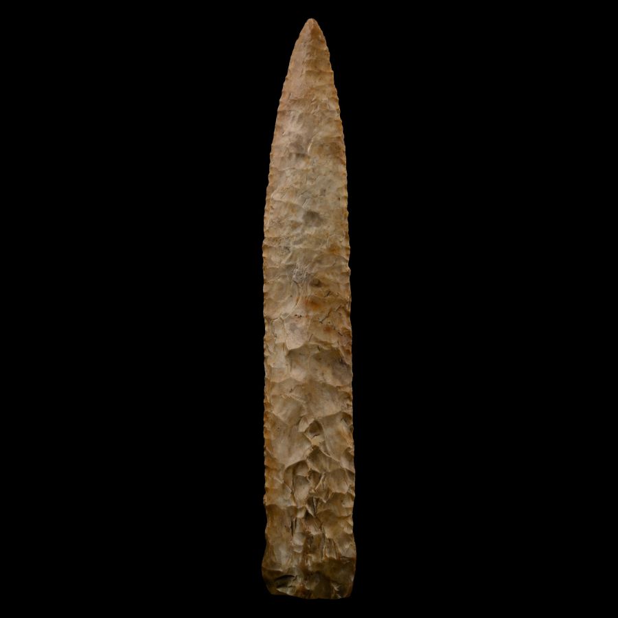Danish Type IIIb Stone Age Knapped Flint Dagger