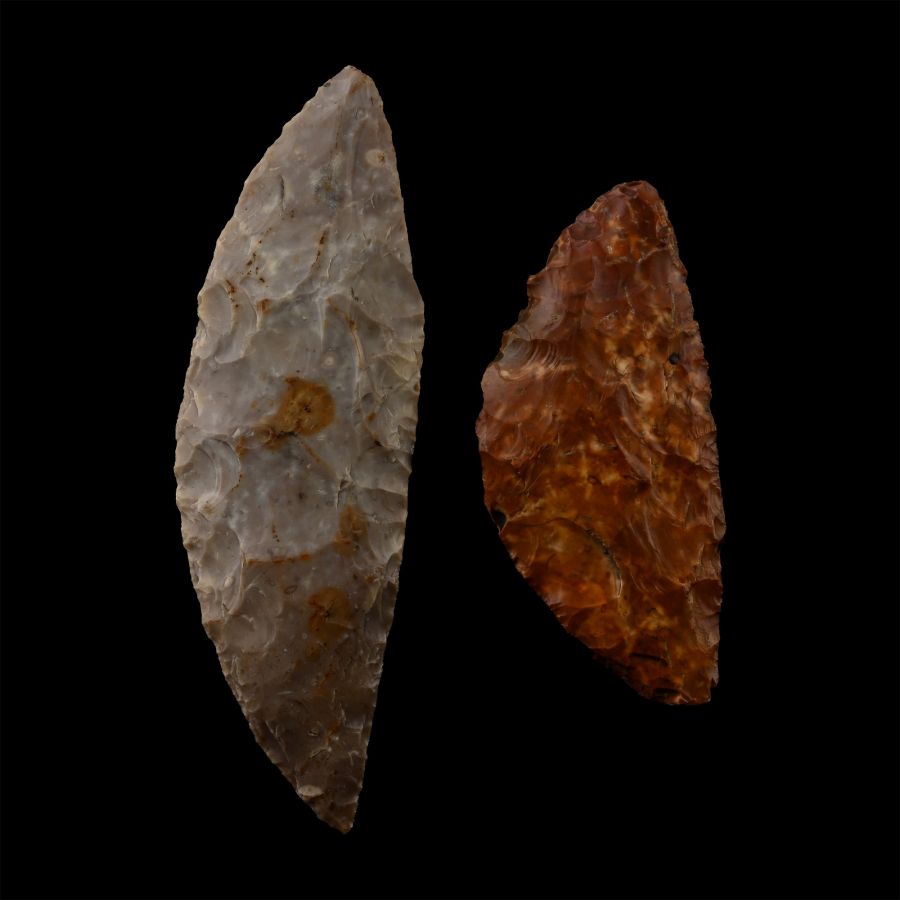 Danish Stone Age Knapped Flint Sickle Group