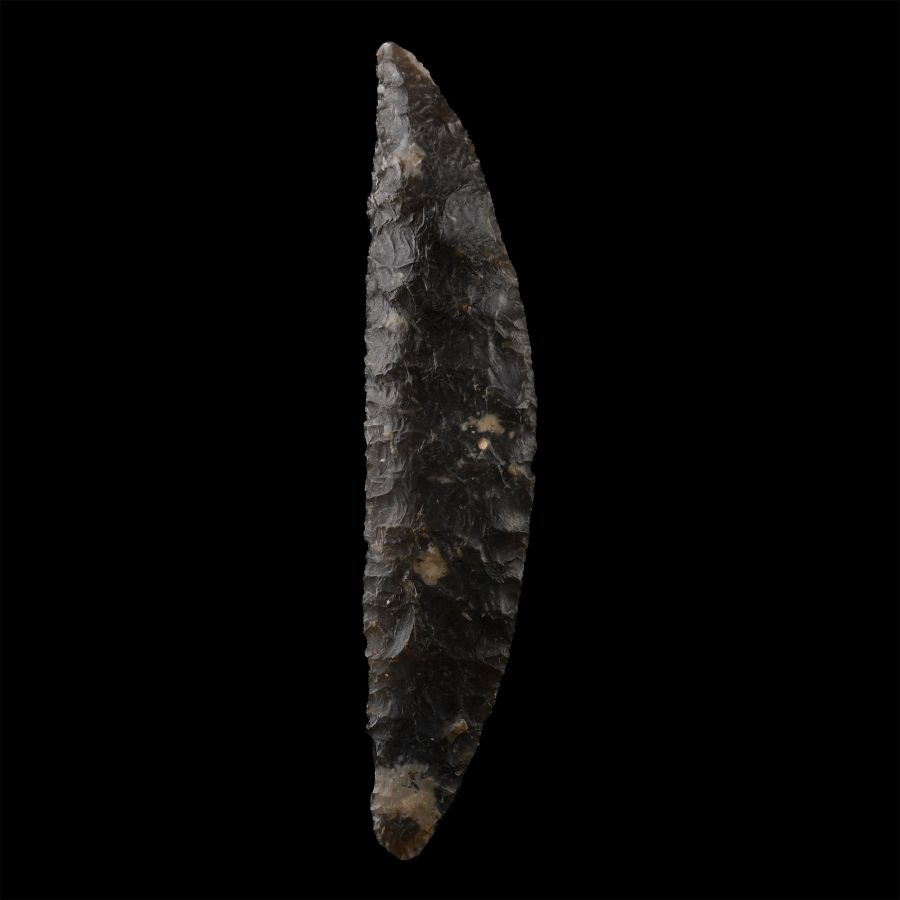 Very Large Danish Stone Age Knapped Senonian Flint Sickle