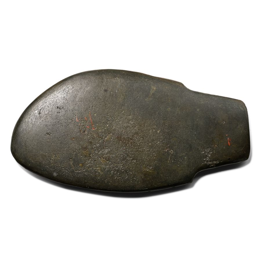 Large Egyptian Green-Gray Slate Fish Palette
