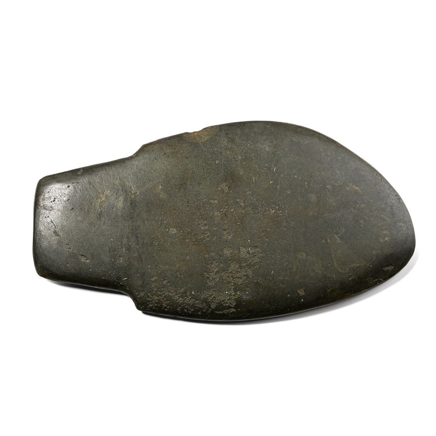 Large Egyptian Green-Gray Slate Fish Palette