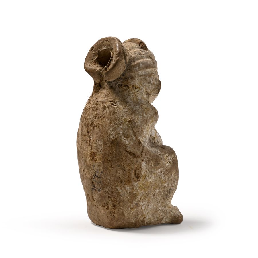 Egyptian Libation Vessel in the Form of a Squatting Woman