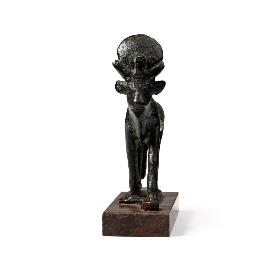 Egyptian Bronze Votive Apis Bull Statue