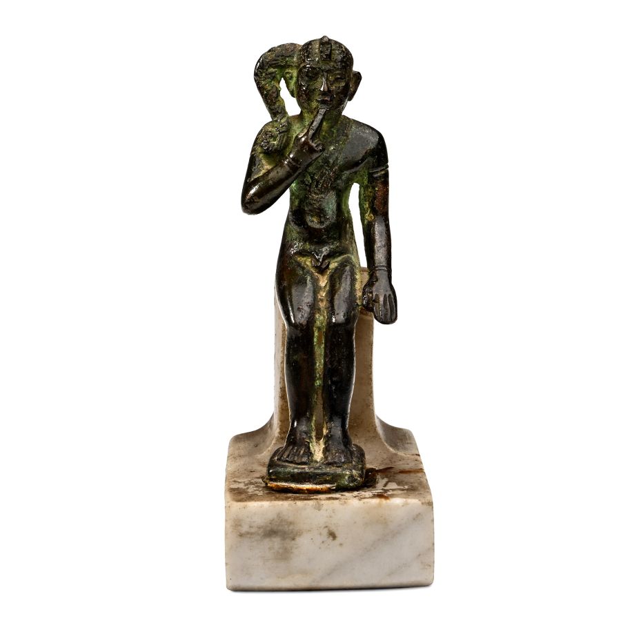 Egyptian Bronze Statuette of Harpocrates