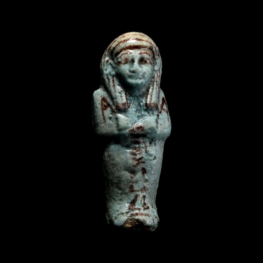 Egyptian Blue Glazed Shabti of Payefadjer