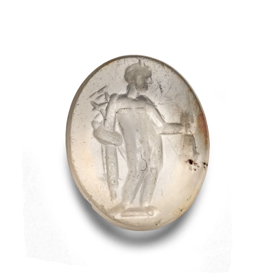 Roman Chalcedony Gemstone with Mercury