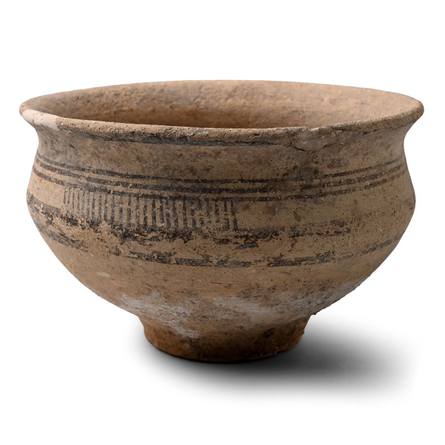 Western Asiatic Carinated Stone Bowl