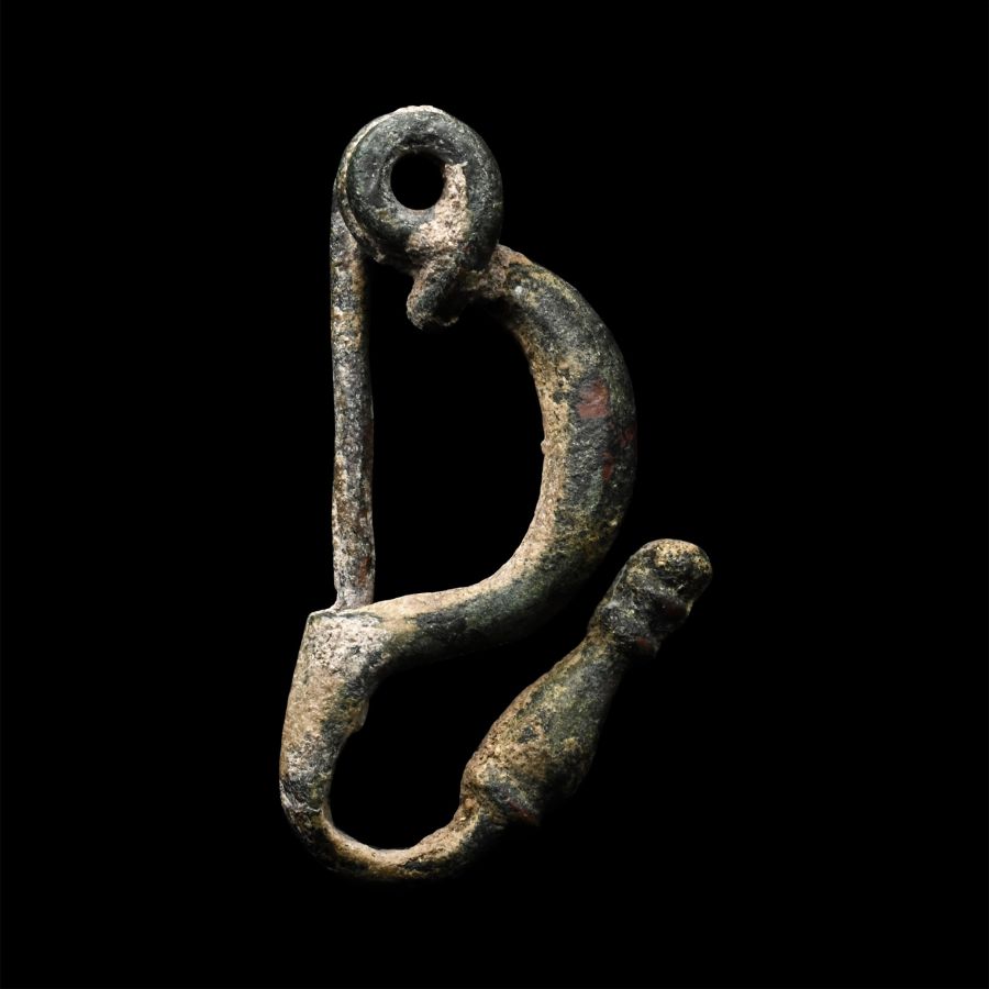 Celtic Bronze Bow Brooch