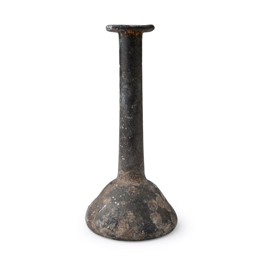 Roman Glass Flask with Tall Neck