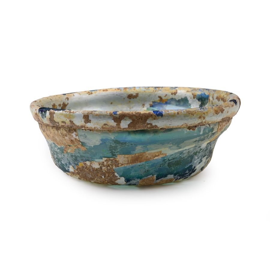Roman Iridescent Blue Cosmetic Dish