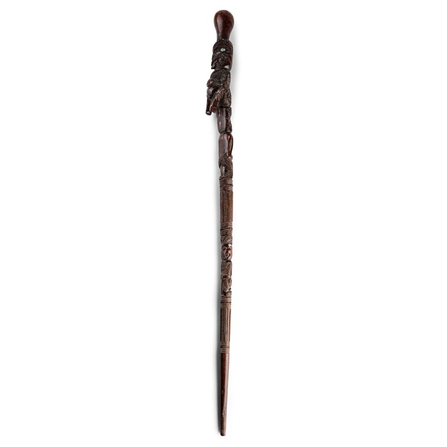 Oceanic Wooden Maori Walking Stick Tokotoko