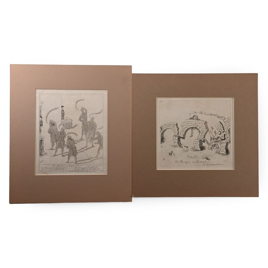 Two Georgian Political Caricatures by James Sayers