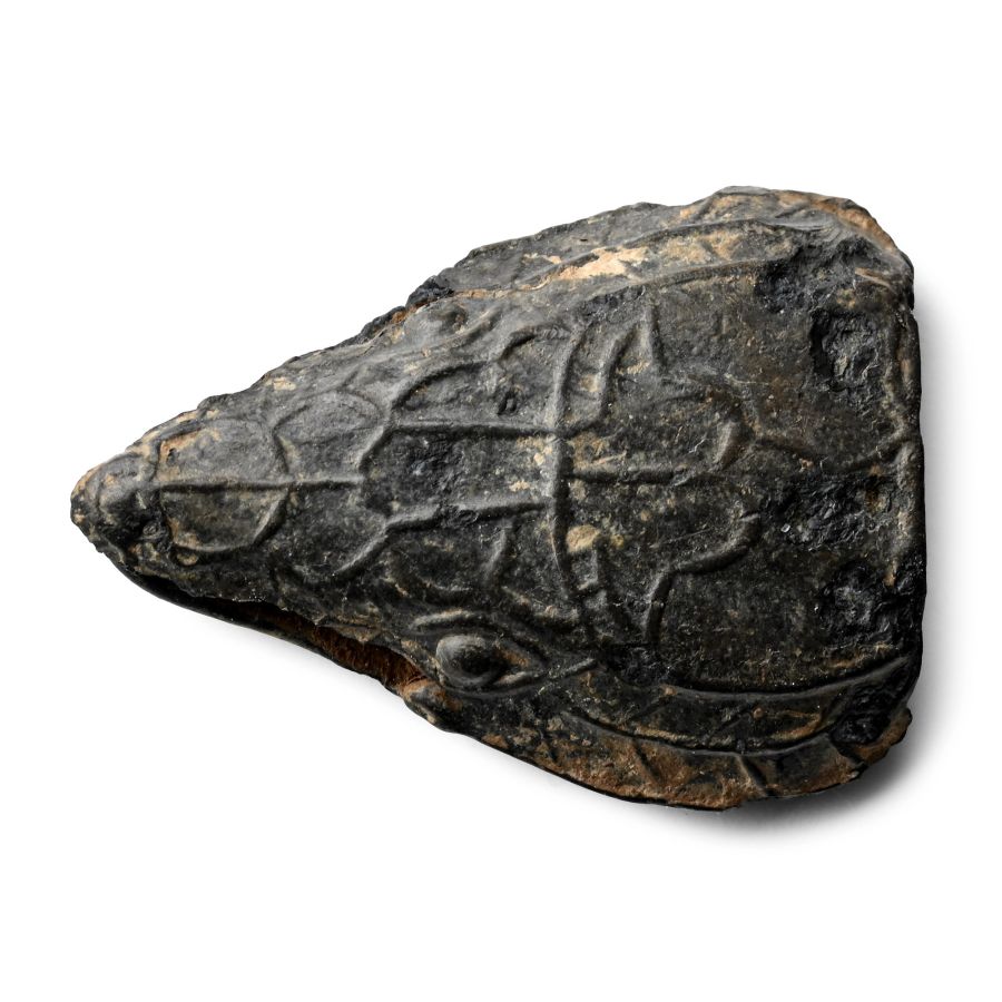 Post Viking Bronze Beast Head Finial