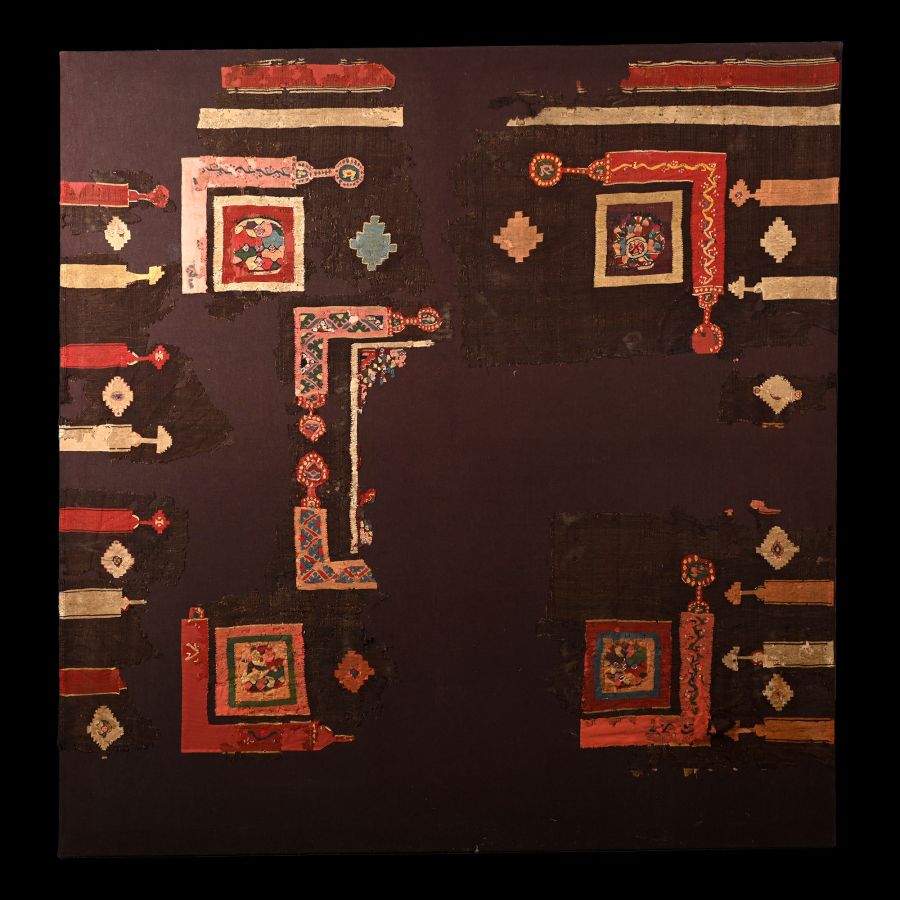Very Large Egyptian Coptic Composition of Textile Tunic Fragments
