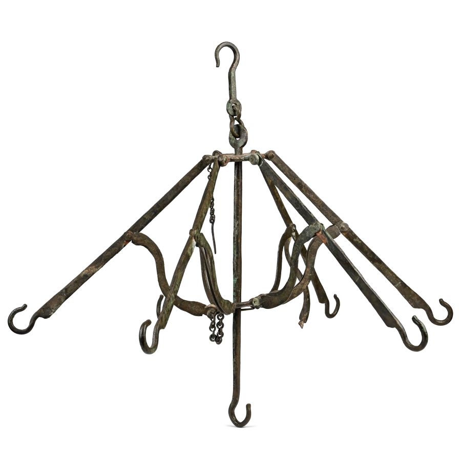 Roman Military Bronze Folding Campaign Chandelier
