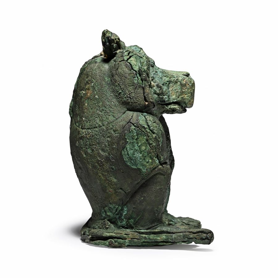 Large Egyptian Bronze Figure of Thoth