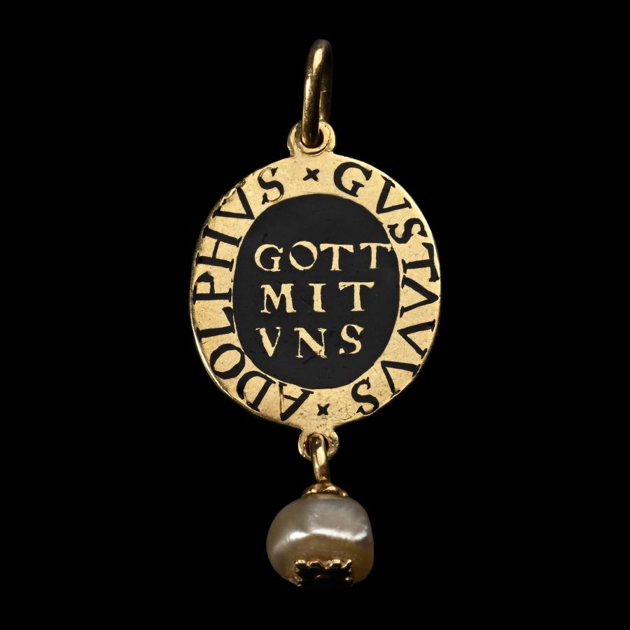 Post Medieval Gold and Enamel Supporters’ Medal of Gustavus II Adolphus of Sweden