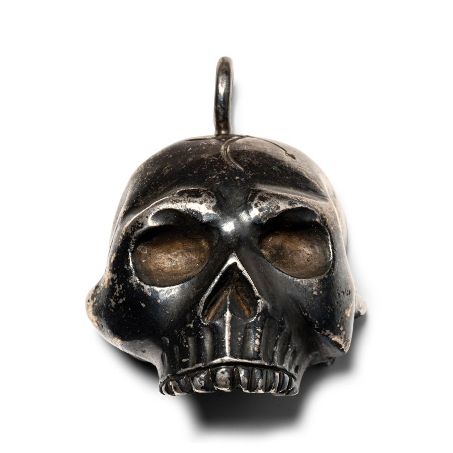 Post Medieval Silver Skull Pendant