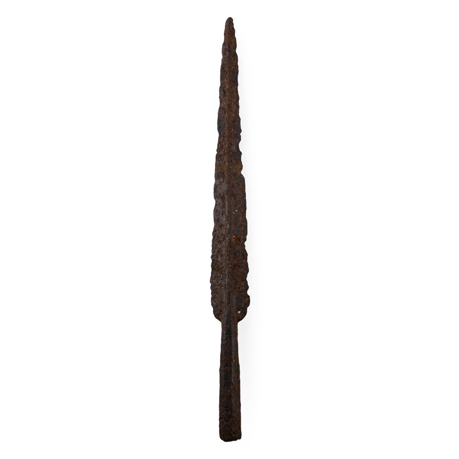 Large Viking Age Iron Pierced Socketted Spearhead