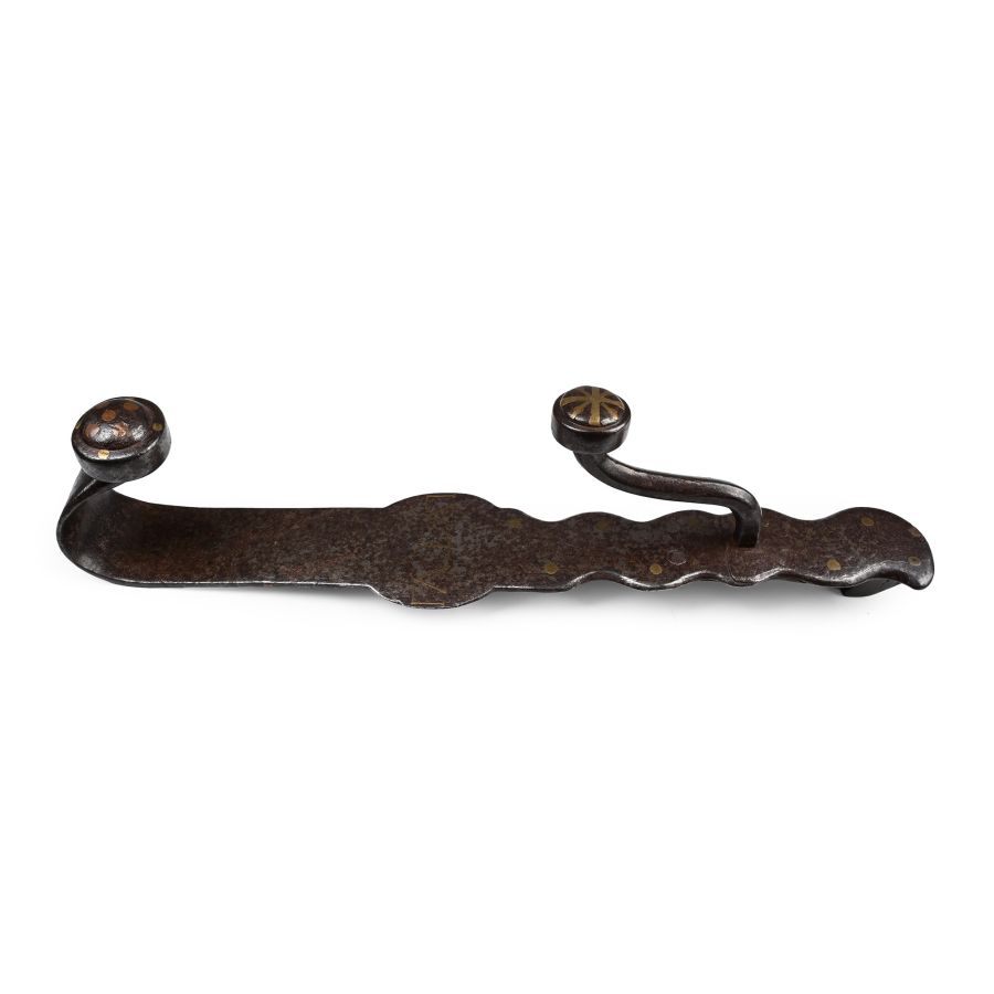 Post Medieval Iron with Brass Door Pull