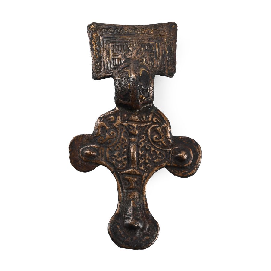 Anglo-Saxon Bronze Great Square-Headed Brooch
