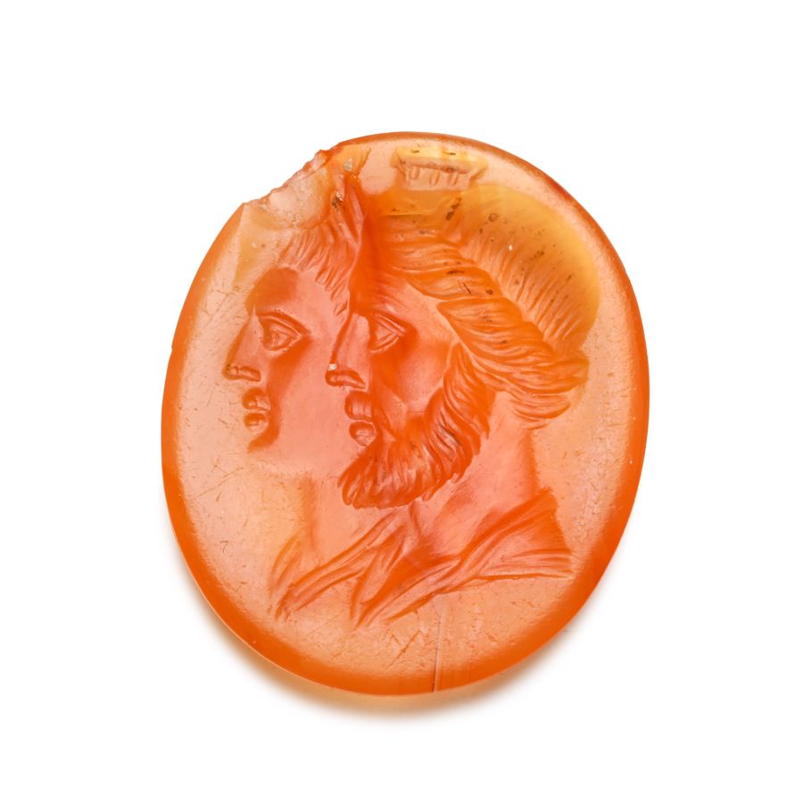 Renaissance Agate Gemstone with Serapis and Isis
