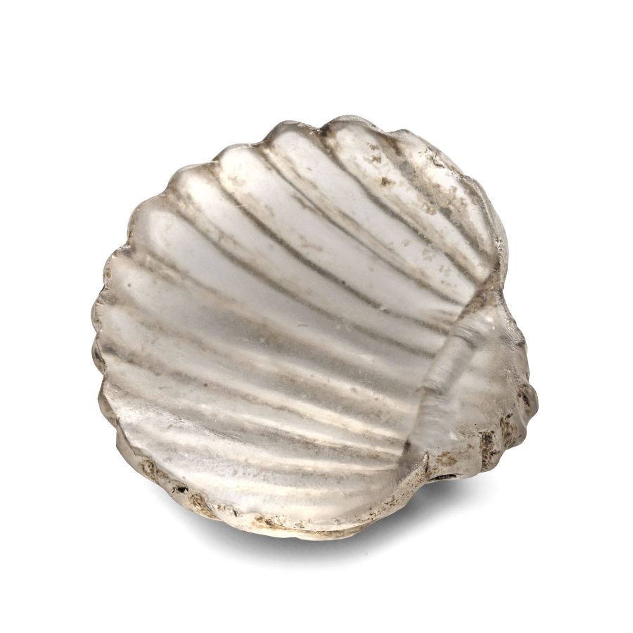Roman Rock Crystal Shell-Shaped Amulet