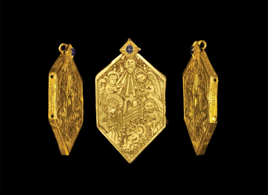 Medieval Nativity Reliquary Pendant