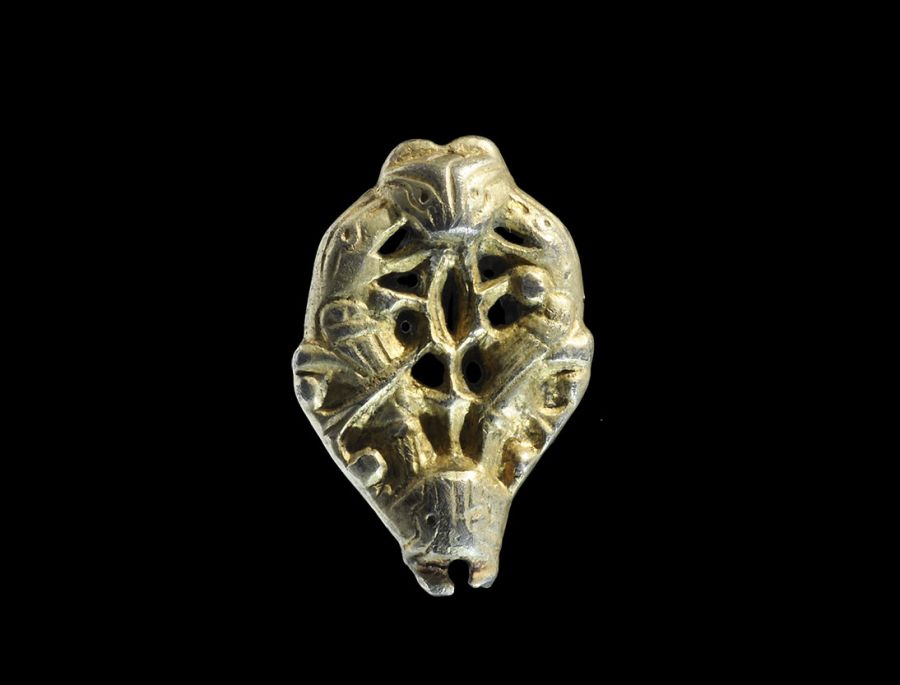 Viking / Saxon Silver-Gilt Zoomorphic Mount