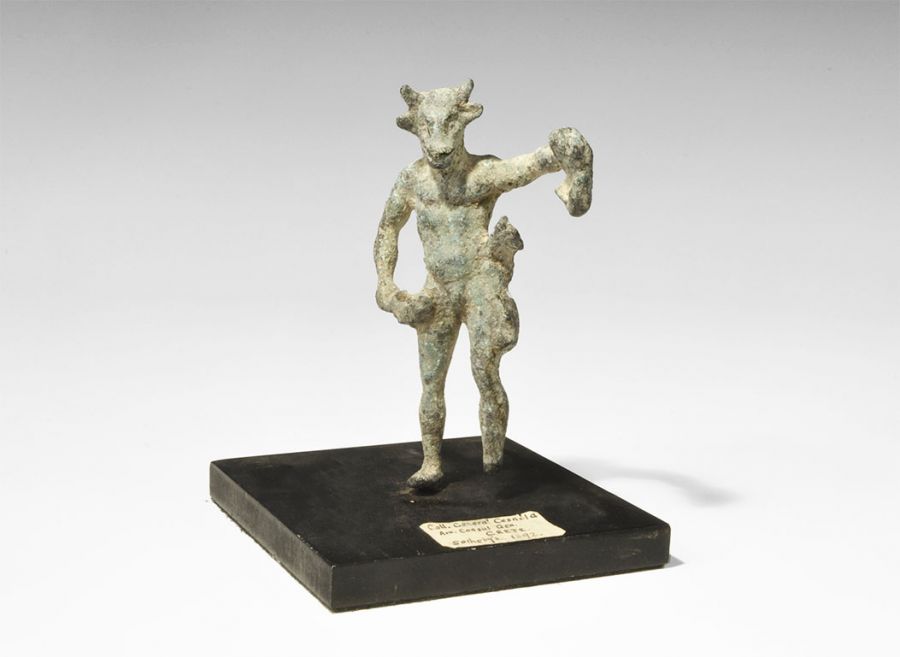 Greek Bronze Minotaur Figurine