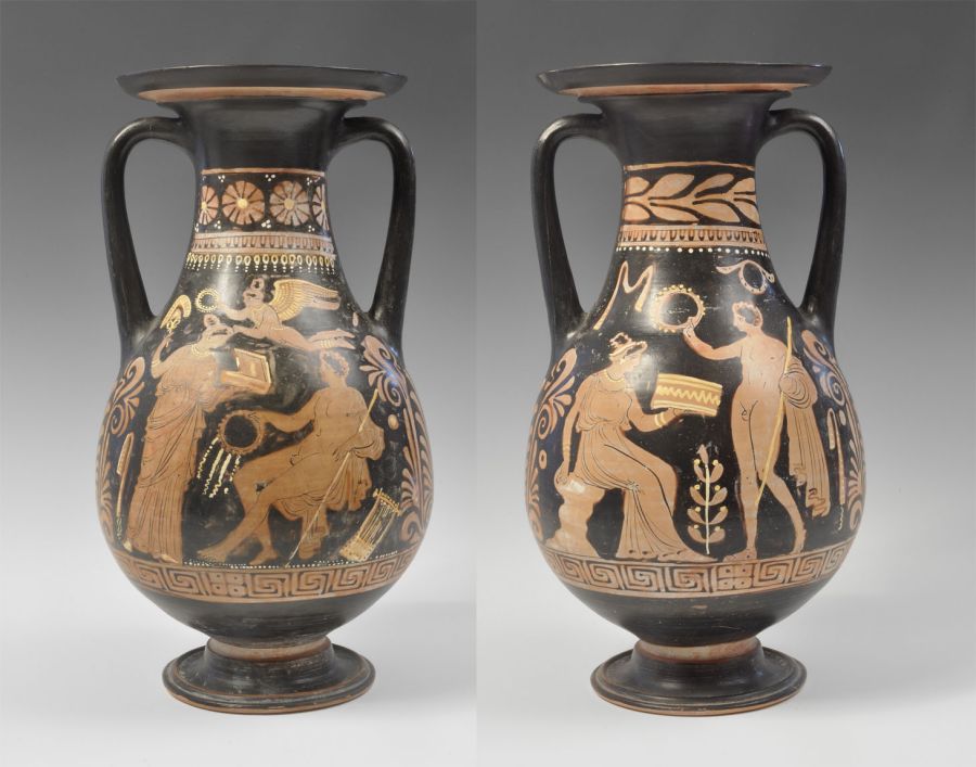 Greek Southern Italian Black-Glazed Pelike