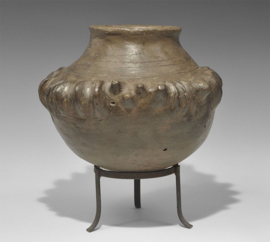 Anglo-Saxon Decorated Funerary Urn