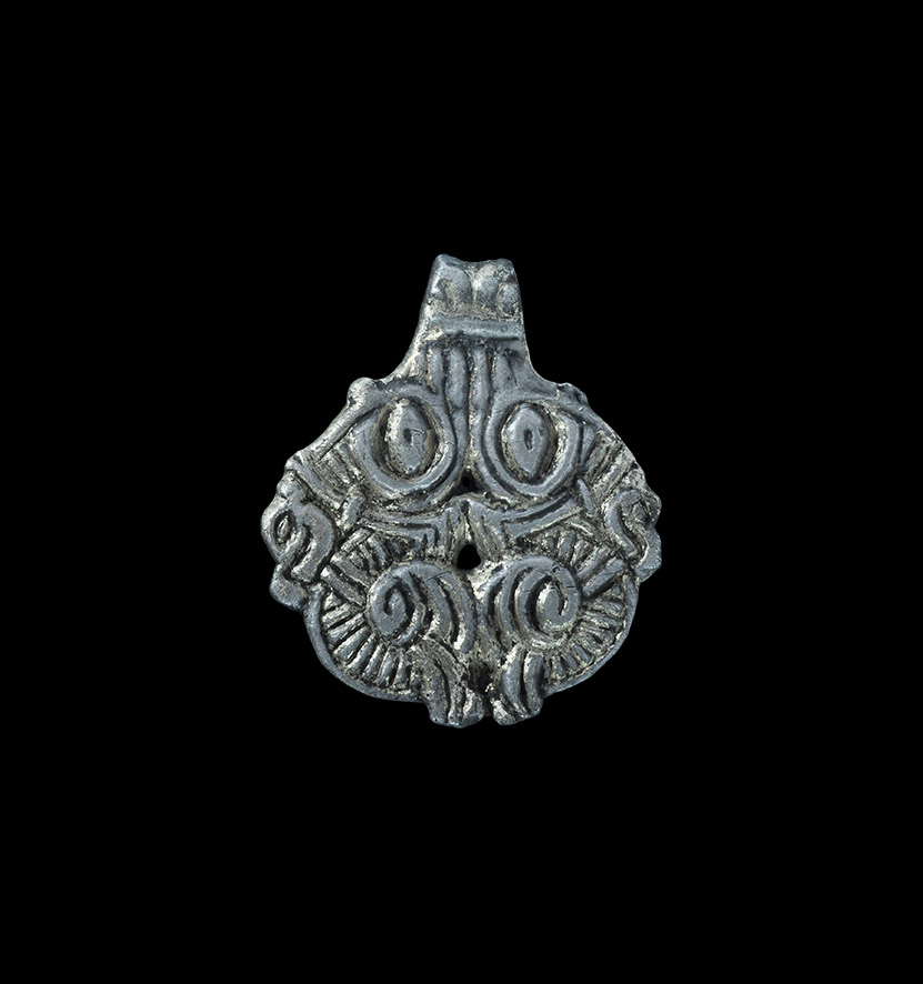 Viking Silver-Gilt Pendant with Enmeshed Beasts