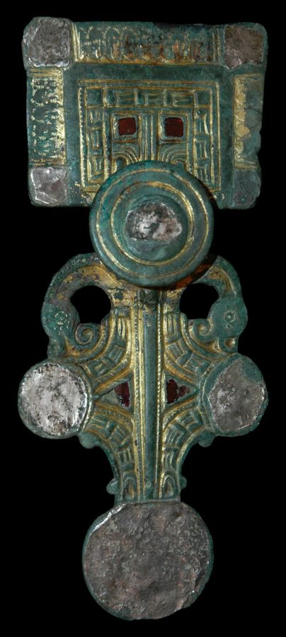 Anglo-Saxon - Disc on Bow Square-Headed Brooch