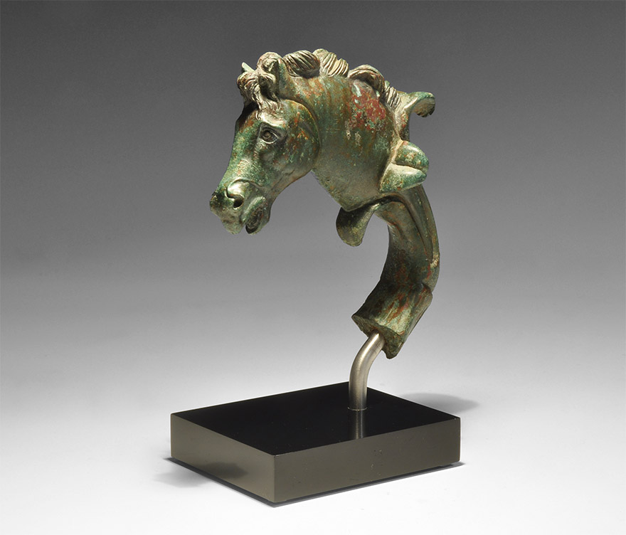 Graeco-Roman Horse-Head Finial