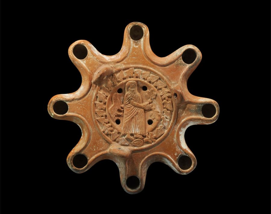 Byzantine Multi-Spouted Oil Lamp