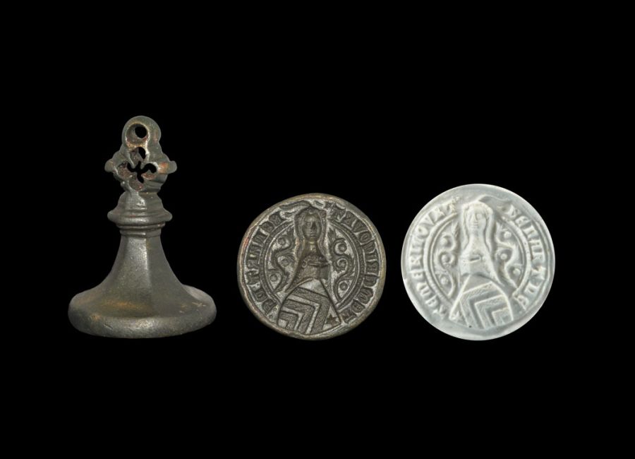 Medieval Renard of Themericourt Heraldic Knight's Seal Matrix