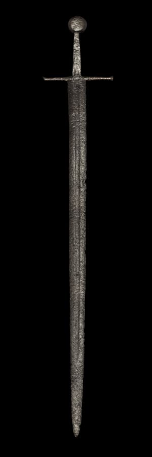 Medieval Iron Disc-Pommel Sword