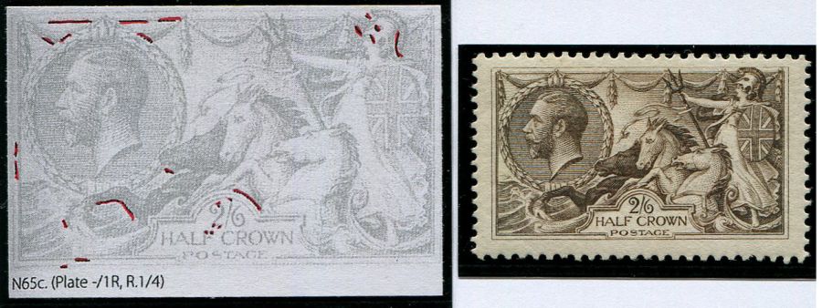 2/6d SG 415a RE-ENTRY (R.1/4) MINT