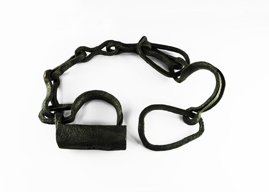 Medieval Prisoner's Iron Shackle and Fetter