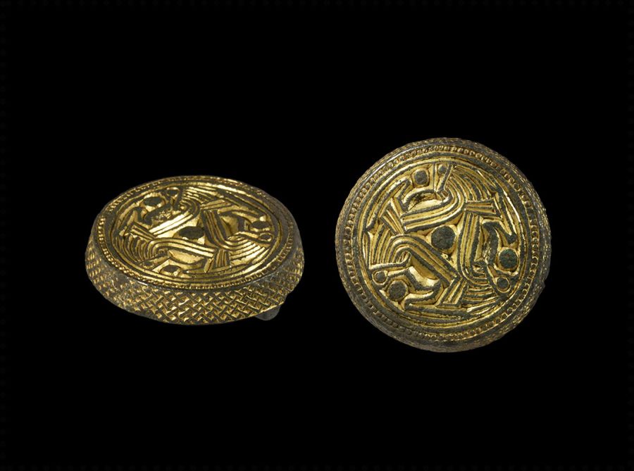 Scandinavian Pre-Viking Gilt Salin's Style III Box Brooch