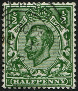 1/2d SG 338(4) 'MYRTLE GREEN' VFU